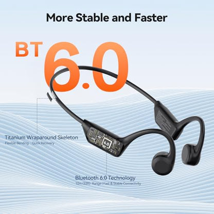 TECKNET Open Ear Headphones TK-HS042 Wireless Bluetooth 6.0 10-Hour Playtime IPX5 Waterproof