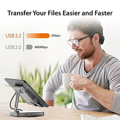 j5create 4.92 x 3.94 x 1.42 inches 4K60 HDMI, 2 x USB-A 5Gbps, 100W PD Charging, microSD/SD Card Reader, 3.5mm Audio Jack (JTS224)