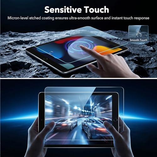 FAYOUCZ 10.2 Inch iPad 9th 8th 7th Generation Screen Protector 9H Hardness HD Clear