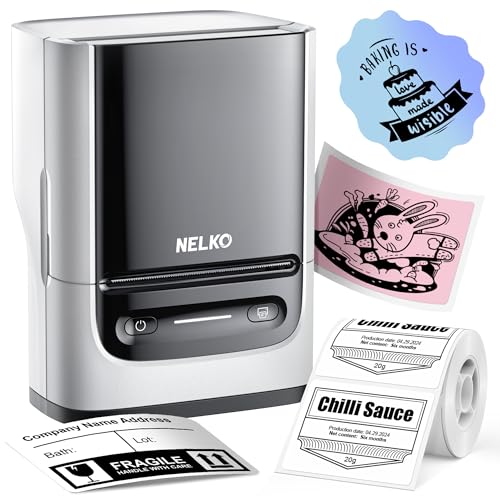 Nelko PM220 203dpi Portable Monochrome Thermal Label Printer