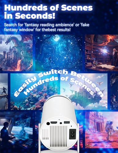 Realm Portal 130" Portable Projector 1280 x 720 LCD