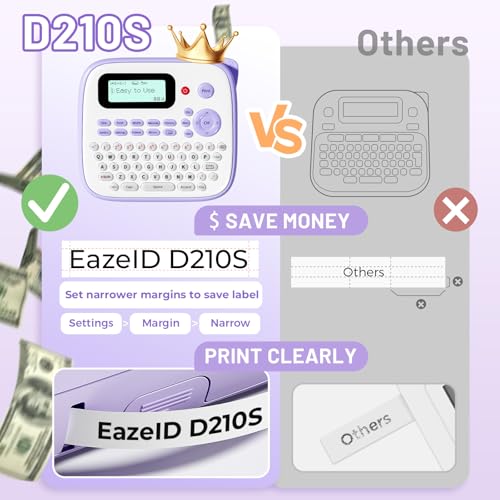 EazeID D210S 300dpi Monochrome Label Maker 150ppm Print Output