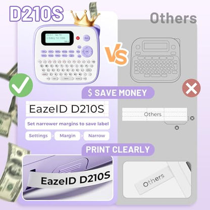EazeID D210S 300dpi Monochrome Label Maker 150ppm Print Output