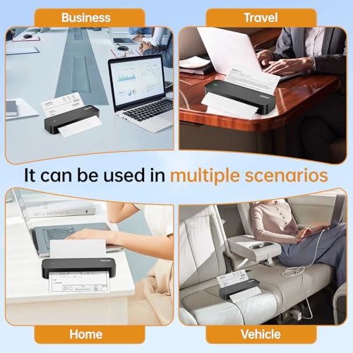 XWKOXWK 8.5" x 11" T16 203 x 203 dpi Portable Monochrome Thermal Printer