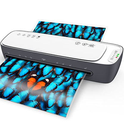 Qfun 13-Inch Thermal Laminator 2-Roller System Portable A3 A4 A5 A6