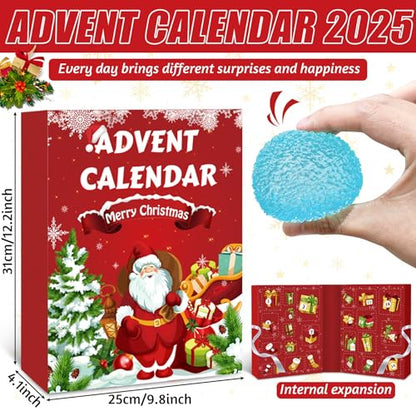 Muxiziu Christmas Countdown Calendar 2025 24 Surprise Toys Non-Repeating Squishies