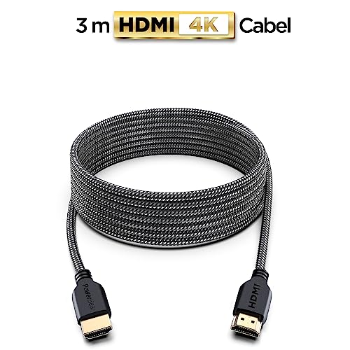 PowerBear 10 Feet Male-to-Male HDMI Cable 4K @ 60Hz CL3