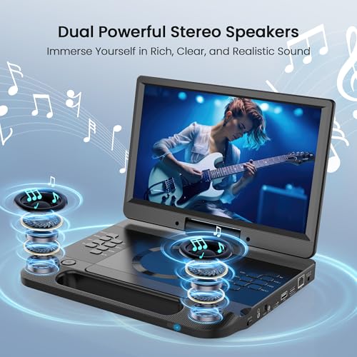 FANGOR 12 Inch F-BR114 1080P Portable Blu-ray Player