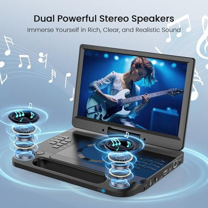 FANGOR 12 Inch F-BR114 1080P Portable Blu-ray Player