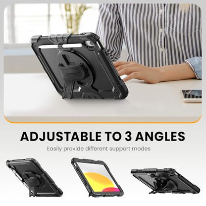 timecity 10.9-Inch iPad Case (Model Y6AU SD iPad 10th BK)