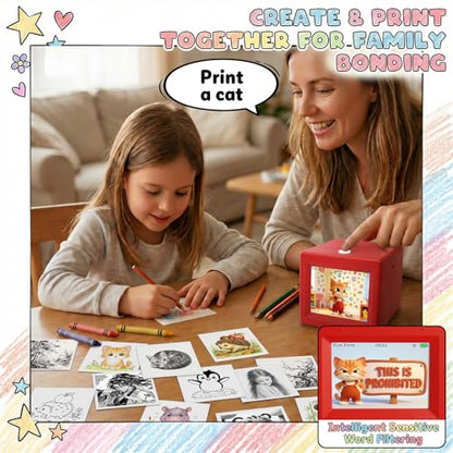 Happi2U 3.74 x 4.6 x 3.93 Q15 Monochrome Thermal Sticker Printer