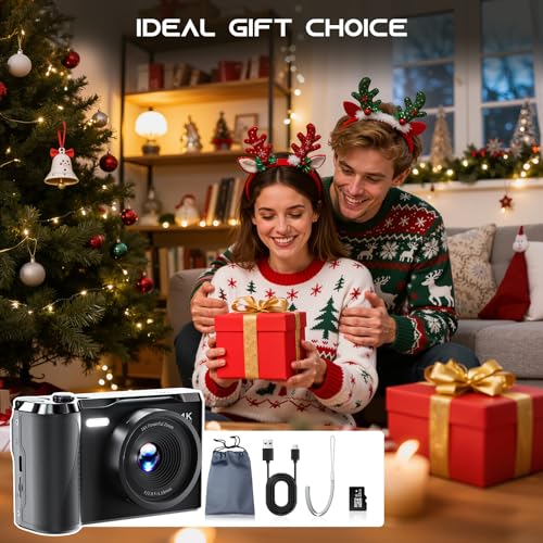 JDZ Compact Camera DC12 A02 56MP 4K 3:2 CMOS Digital Photography