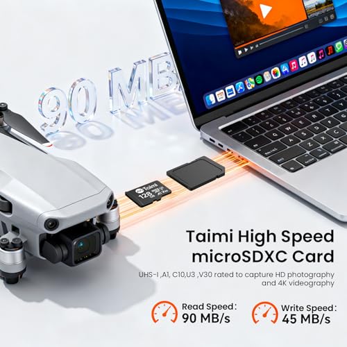 TAIMI 32GB TM-MSD-BK UHS-I microSDXC Card with Read Speed Up to 90 MB/s