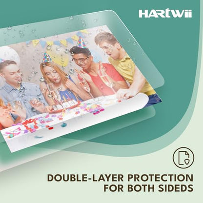 HARTWII 4" x 6" Self-Sealing Laminating Pouches 10 Mil Thickness Office Supplies