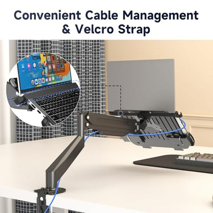 suptek Adjustable Laptop Tray VESA Mount TP007, Black, For 13-18 Inch Laptops