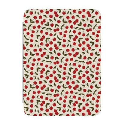 Casely 7" Kindle Case Cherry on Top Lightweight Vegan Leather - Auto Sleep Function - Compatible with Kindle Colorsoft and Paperwhite (12th Generation 2024 Models)