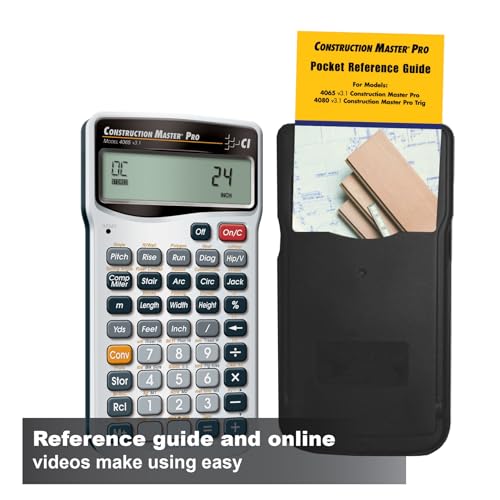 Calculated Industries 2.6" 4065 LCD Construction/Building Calculator