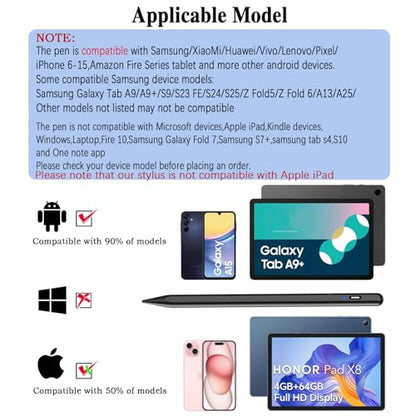 Luntak 6.5 inches Stylus Pen Model 11-A for Android and iOS Devices - Black
