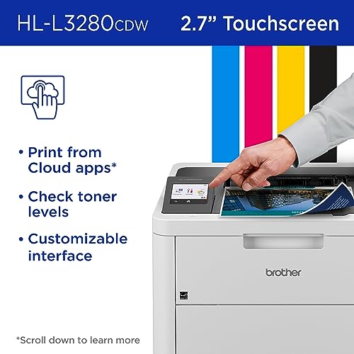 Brother HL-L3280CDW 2400x600 Color Laser Printer with Auto Duplex Network-Ready