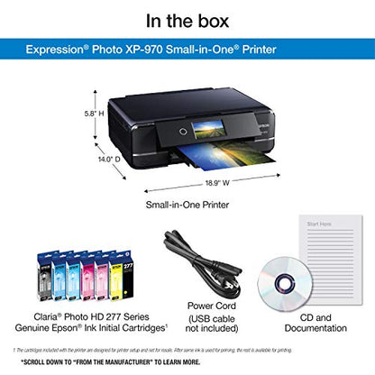 Epson Expression Photo XP-970 Inkjet Printer C11CH45201 600 x 1200 dpi Color Photo Printing