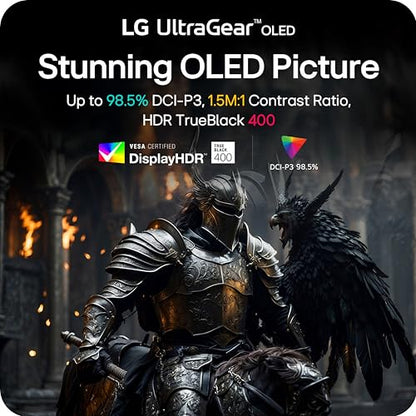 LG 27-inch 27GX704A-B QHD 2560x1440 240Hz OLED Monitor