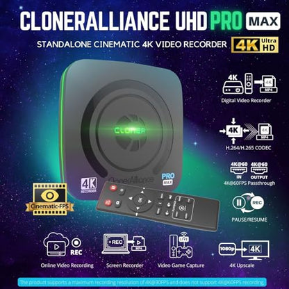 ClonerAlliance UHD Pro Max CA-989UPM 4K 60Hz TV Box