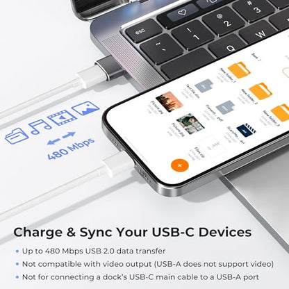Basesailor USB-C Adapter, USB-A Male to Type-C Female, Model: USB-CF-AM