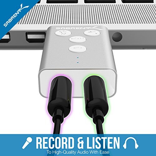 SABRENT AU-DDAS USB 2.0 Stereo Surround Sound Audio Adapter