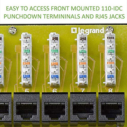 Legrand On-Q 8-Port Cat 6 Network Interface Module AC1068