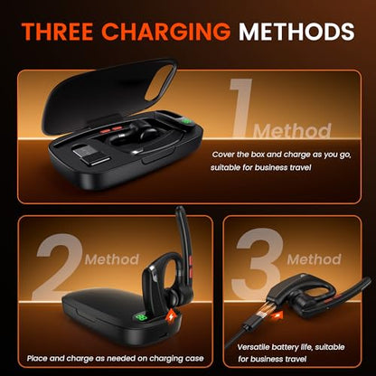 COMEXION G10 Bluetooth Headset V5.3 Wireless Noise Cancellation Earhook