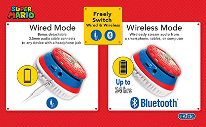 eKids 1 Count MO-B52.EXV21OL Wireless Portable Bluetooth Headphones for Children