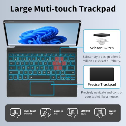 Sooguard 12.3" Surface Pro Wireless Bluetooth Keyboard Model Number: Surface Pro Keyboard