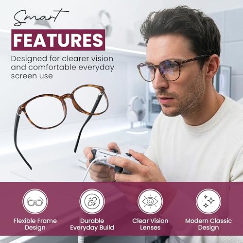 LifeArt +1.00 Magnification Days_C1 Tortoise Full Rim Reading Glasses