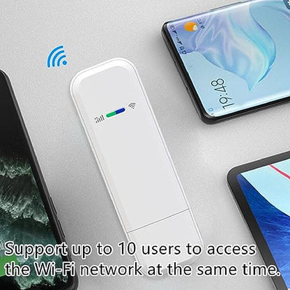 Yunseity Portable 4G LTE WiFi Modem Yunseity5pw0ct2eag-13 150Mbps Tri-Band Wi-Fi Dongle