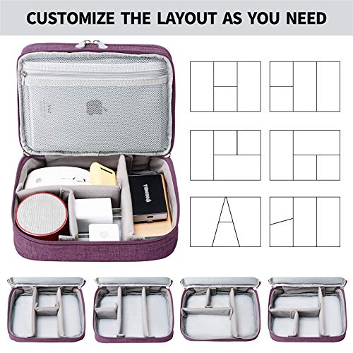 Lanola S XSS2101PL Travel Bag - 4L Capacity, 12 Compartments, Polyester Material, Purple