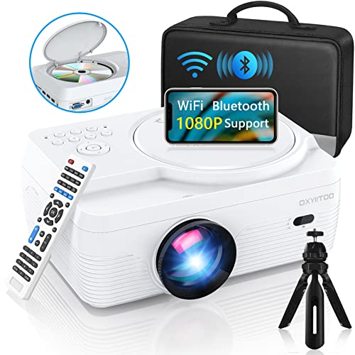 Dxyiitoo 9.25" x 6.5" x 3.75" 201/201S 1920 x 1080 12000 Lumen LCD LED Portable Projector