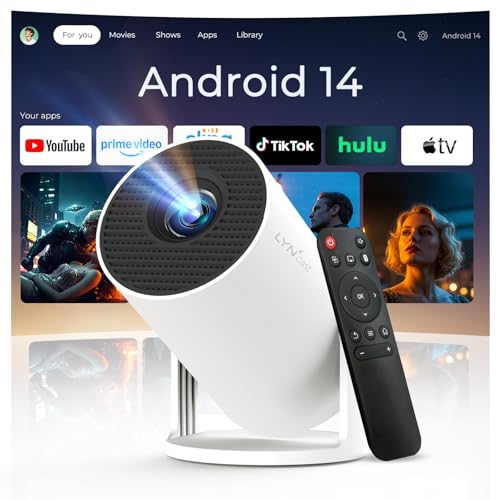 LYNCAST Portable Projector X1 1280 x 720 300 ANSI Lumens LCD Video Projector
