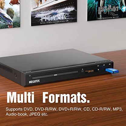 MEGATEK DP-260M55HD 1080p HD DVD Player Compact Multi-Format Playback Region Free