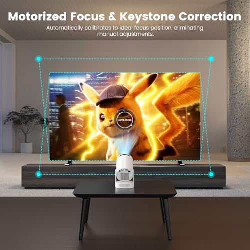 Chicdaze HY300 Ultra Portable Projector 3840 x 2160 170 ANSI LED Tabletop Mount