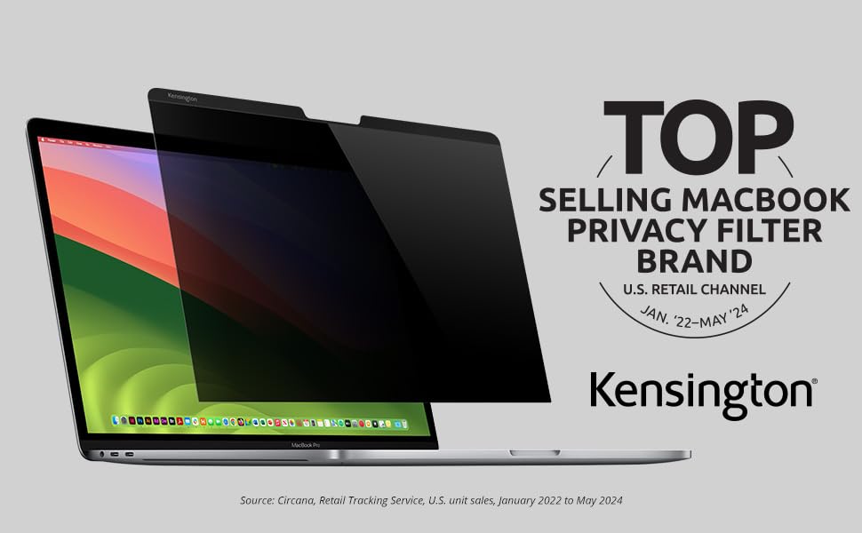Kensington MP136 13.6 inch K55424WW Magnetic Privacy Screen Filter Monitor