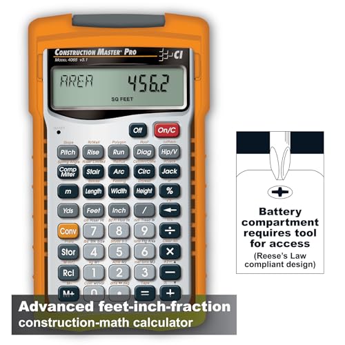 Calculated Industries 2.6" 4065 LCD Construction/Building Calculator