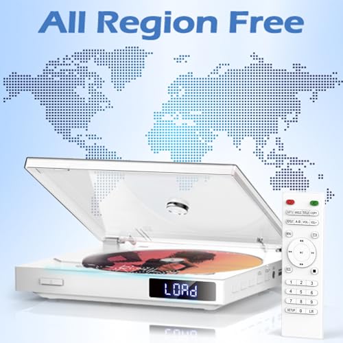 Delleson DL-DVP Mini Region Free DVD Player 1080p HDMI Outputs Compact Design