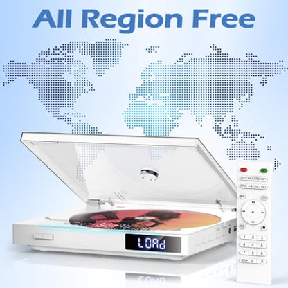 Delleson DL-DVP Mini Region Free DVD Player 1080p HDMI Outputs Compact Design