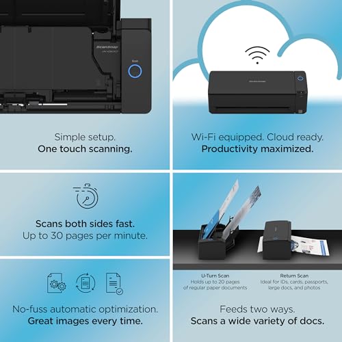 ScanSnap iX1300 Document Scanner 600 dpi USB Wi-Fi