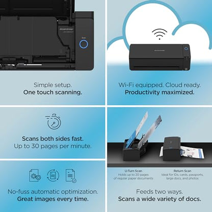 ScanSnap iX1300 Document Scanner 600 dpi USB Wi-Fi