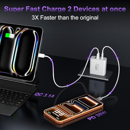 Auorld 60W USB Type C Fast Charger Block Model Number XHD-4528