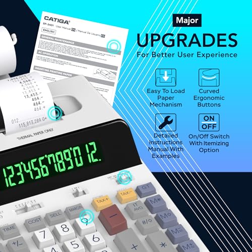 CATIGA 12 Digit SP-2401 Thermal Printing Calculator