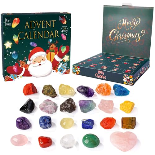 RJINGSHI 24 Natural Crystals Advent Calendar Cc2026 - 16 ounces