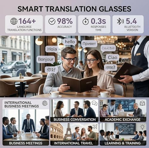 MNVOEQ Smart Glasses 3840 x 2160 Resolution Black Modern Wearable Tech