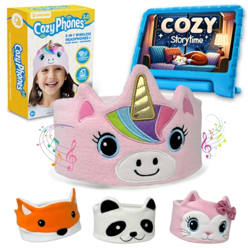 CozyPhones 2024 Cozy 3.0 - Pink Unicorn - On-Ear - 32 Ohms - Headphones